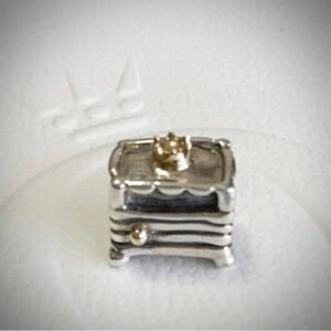 Pandora Hans Christian Andersen Princess & The Pea 14K & Silver Charm ULTRA RARE
